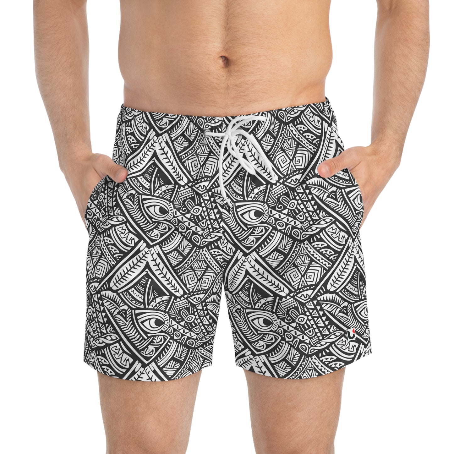 Men Swim Trunks - Polynesian