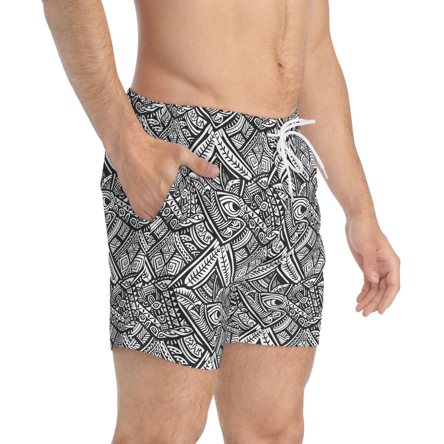 Men Swim Trunks - Polynesian