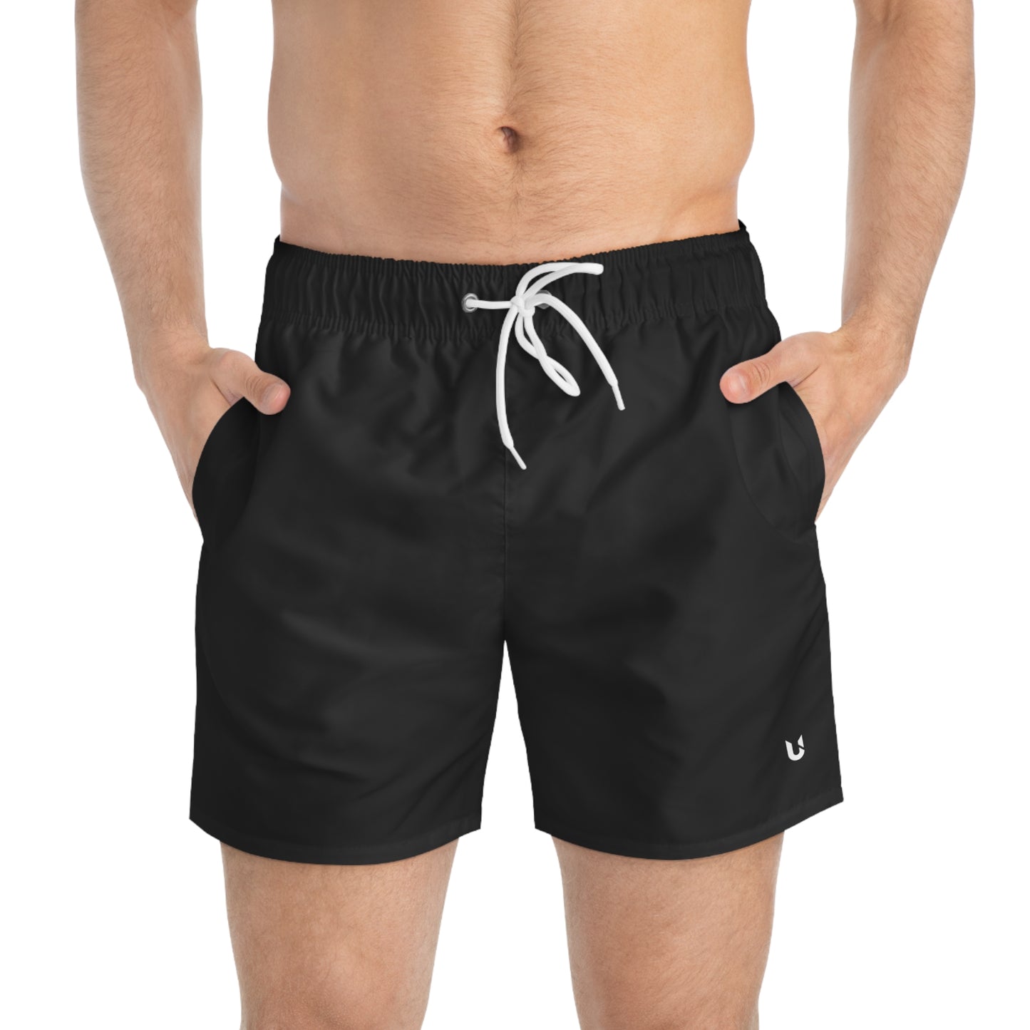 Men Swim Trunks -Black